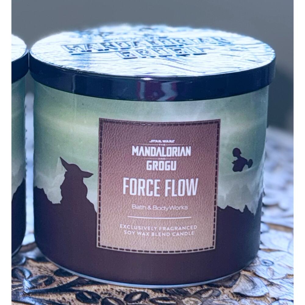 Lot of 2 Bath & Body Works Force Flow Star Wars Large 3-Wick Candle 14.5oz - Picture 3 of 8